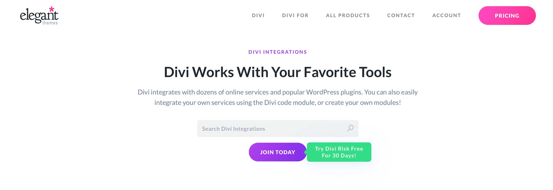 Divi integrations