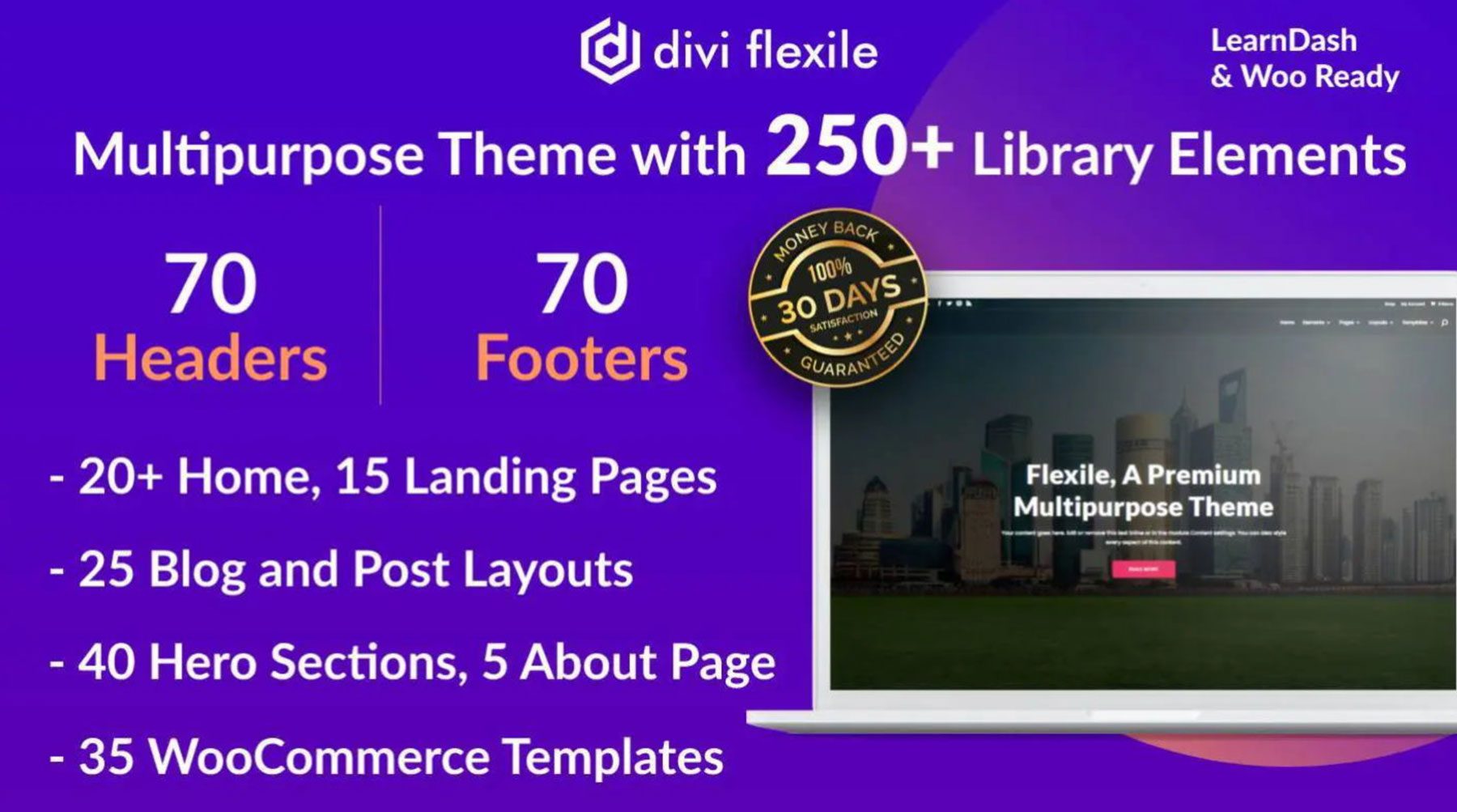 Flexile Multipurpose theme for Divi