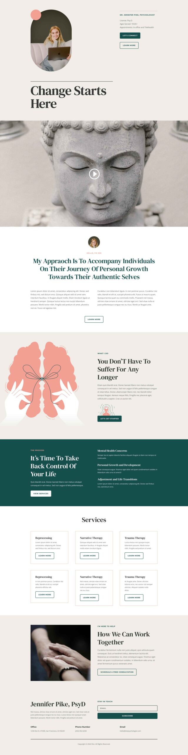 Psychology layout pack