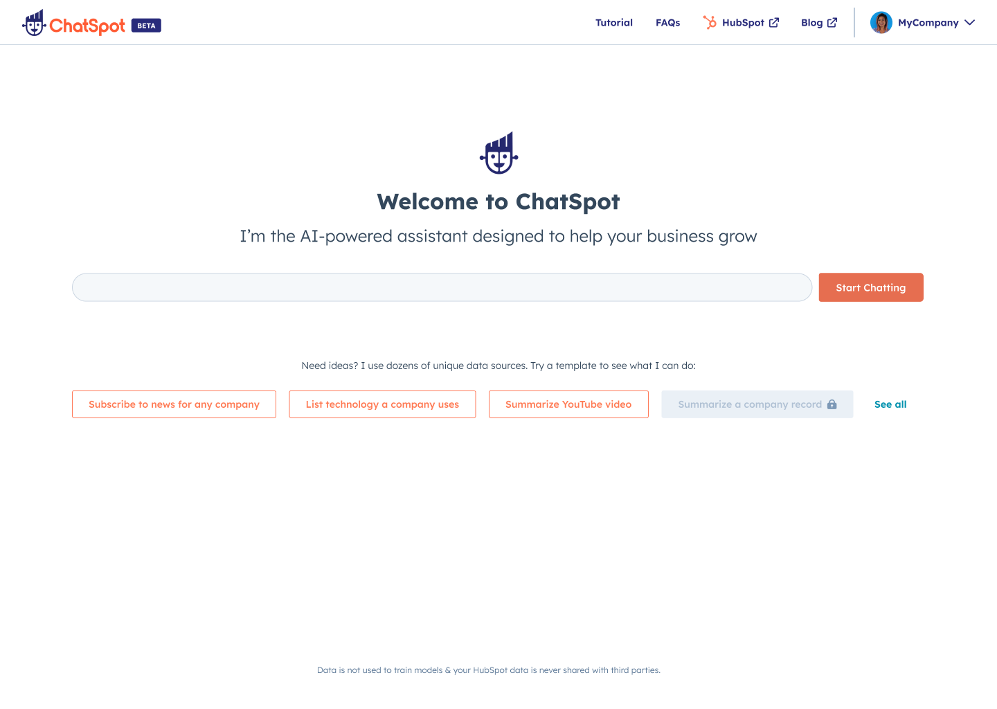 ChatSpot by HubSpot