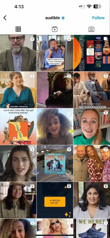 Audible Instagram