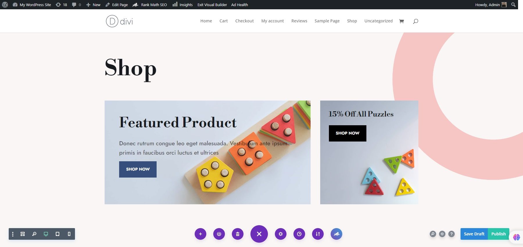 divi product page