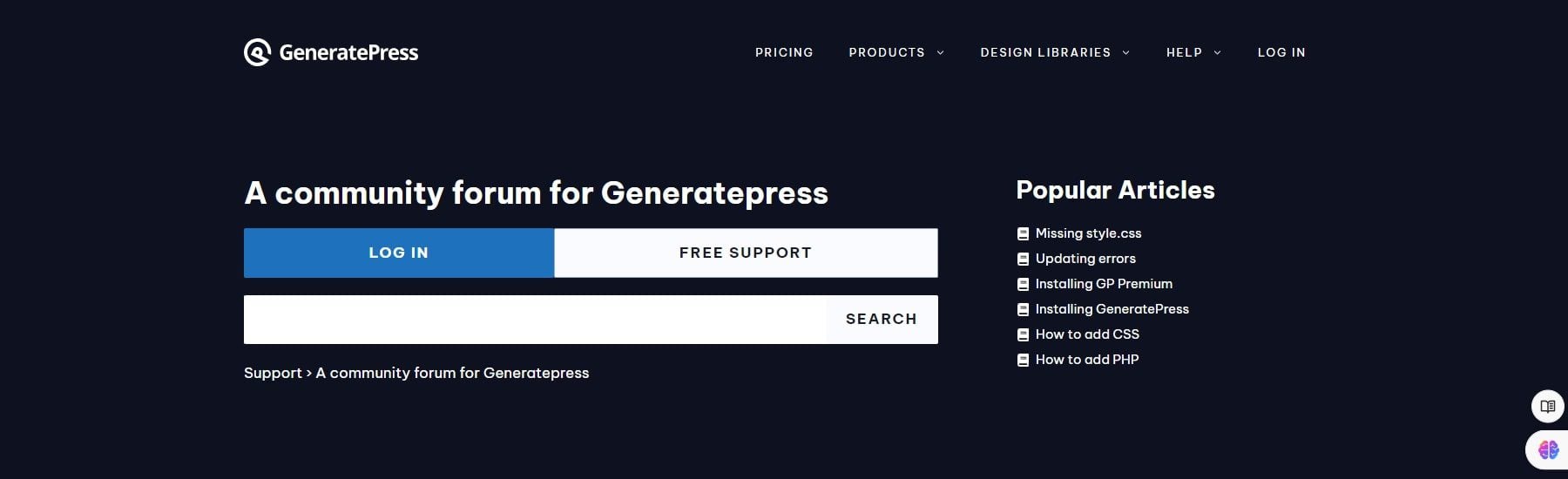 generatepress community forum