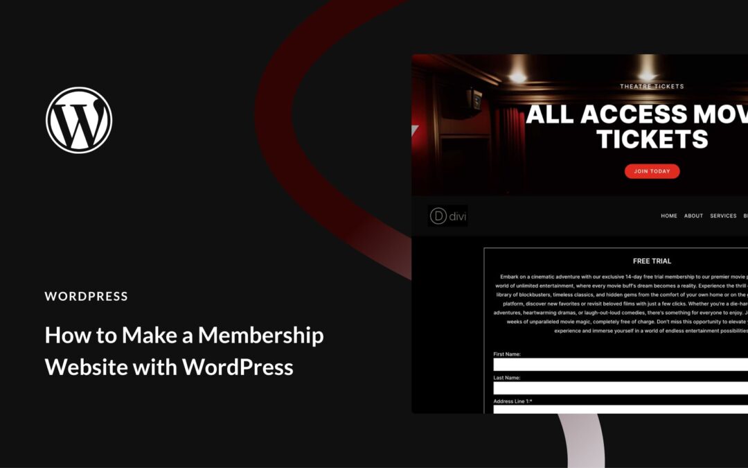 How to Make a Membership Website With WordPress (2024)