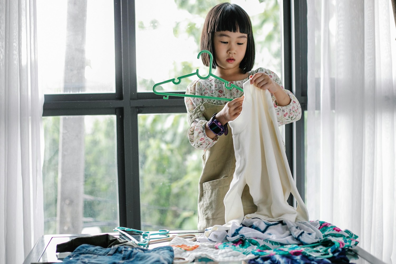 Kids doing chores as penalty