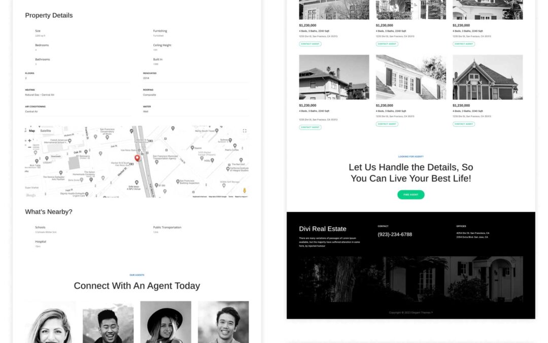 New Divi Starter Website for Actual Property (Fast Set up)