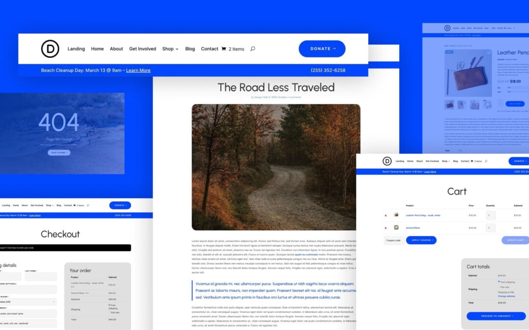 Download a Free Water Non Profit Theme Builder Pack for Divi