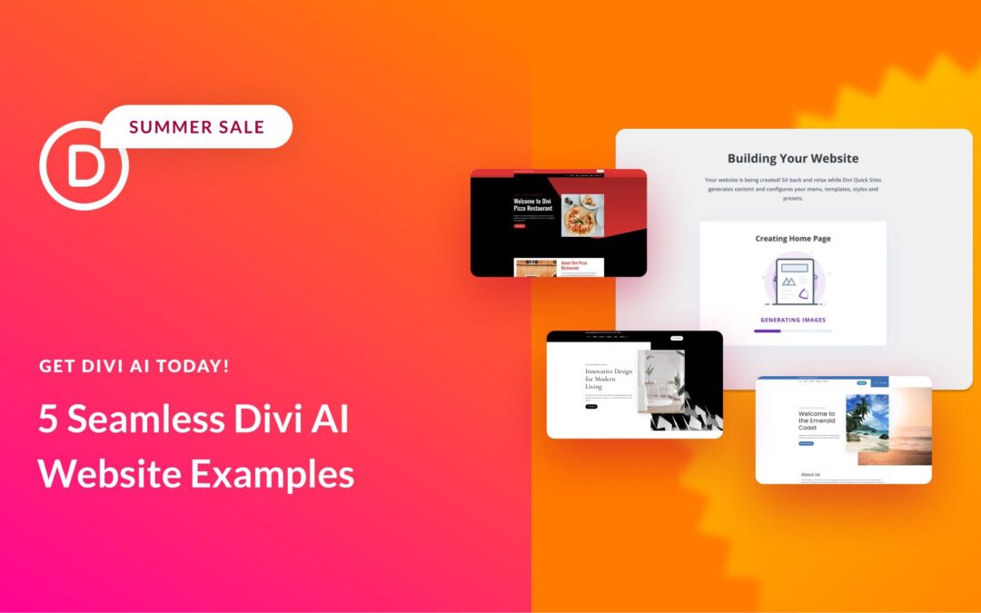 5 Seamless Examples of Divi AI-Generated Websites (& Their Prompts)