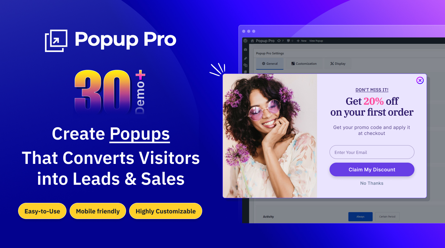 Popup Pro Plugin