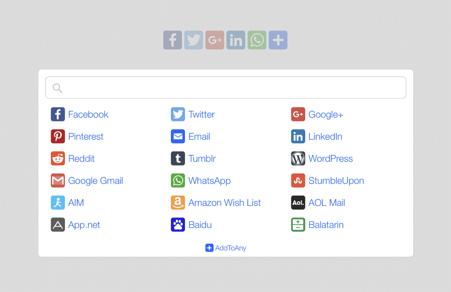 AddToAny Share Buttons plugin