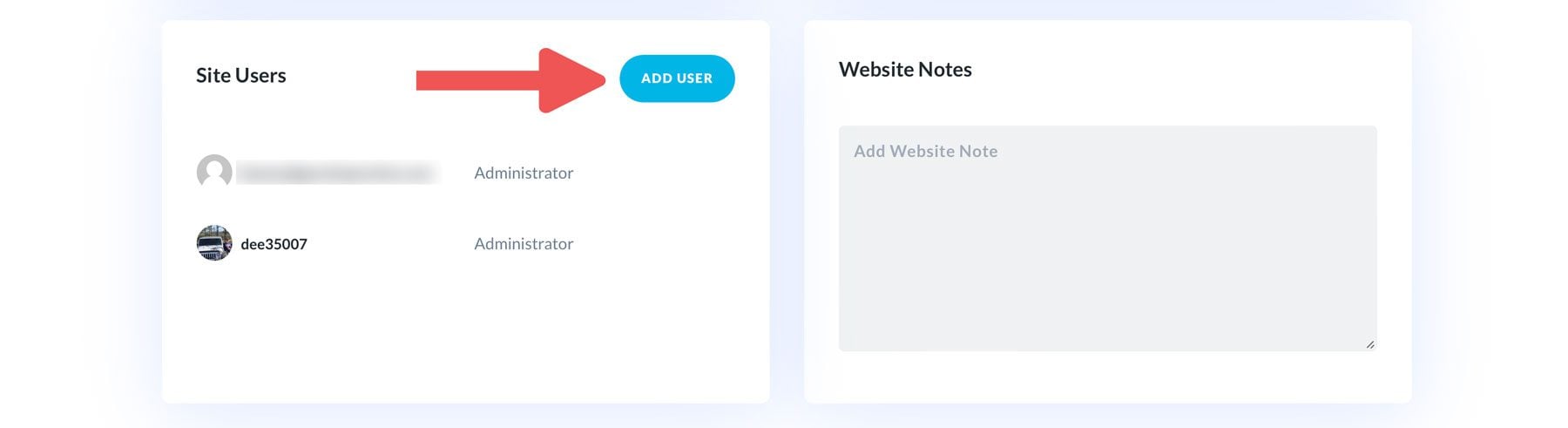 add new user to Divi Dash