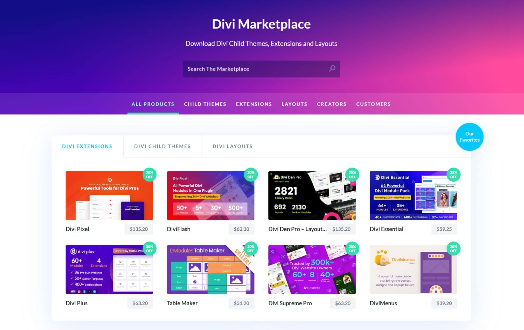 Divi Marketplace