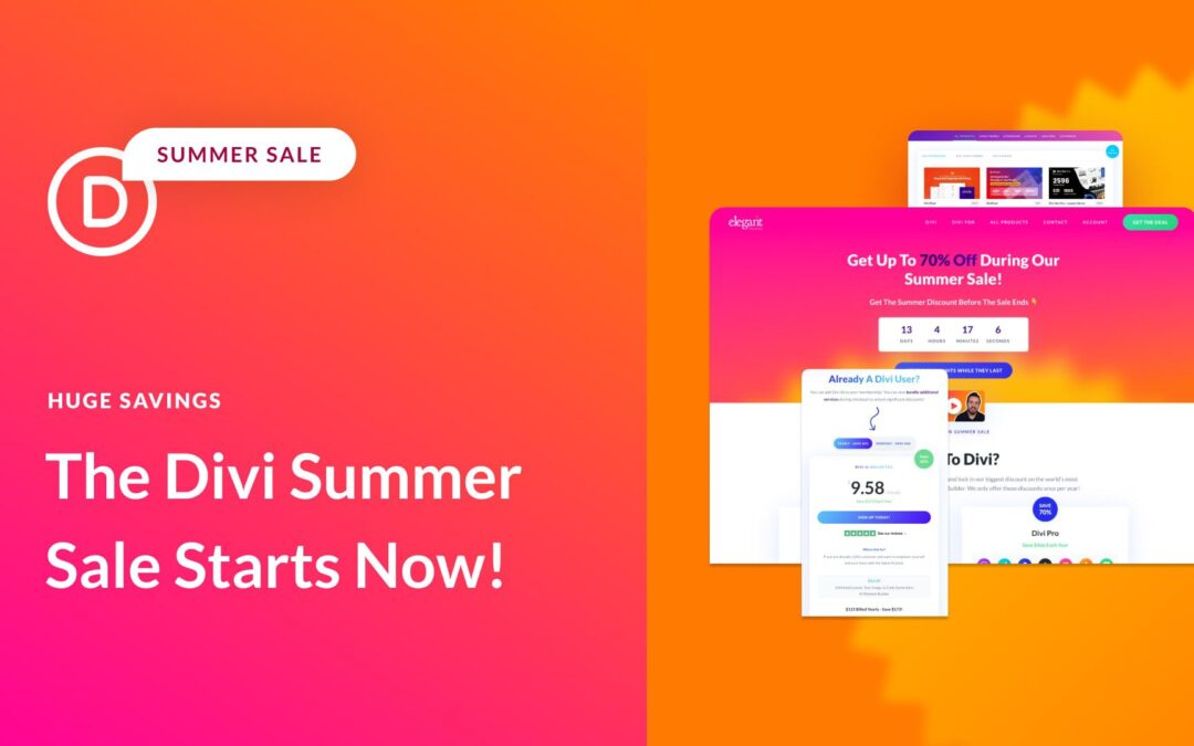 The Divi Summer Sale Starts Now!