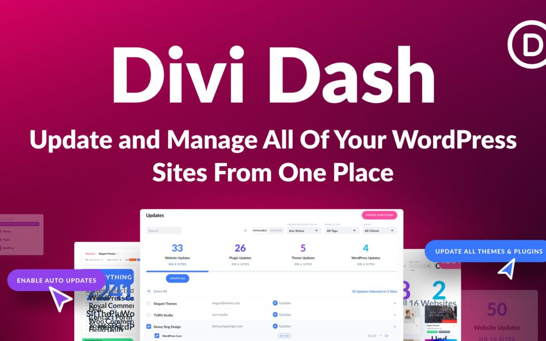 Introducing Divi Dash! Your New WordPress Site Manager