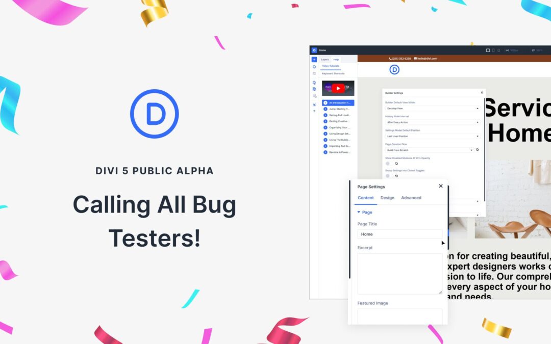 Call All Bug Testers! Help Us Make The Divi 5 Public Alpha Bug-Free