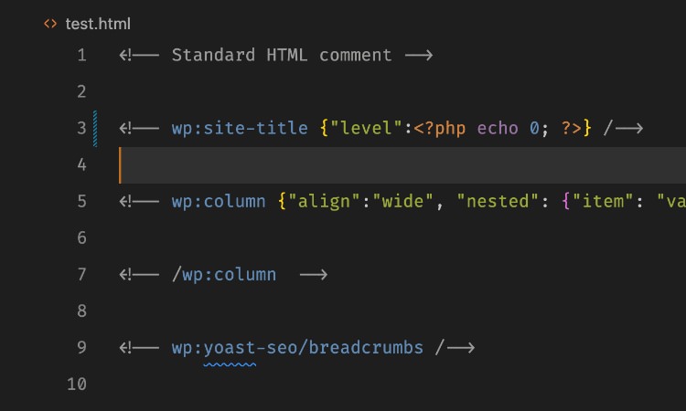 Gutenberg Comment Highlights the VSCode extension for better readability