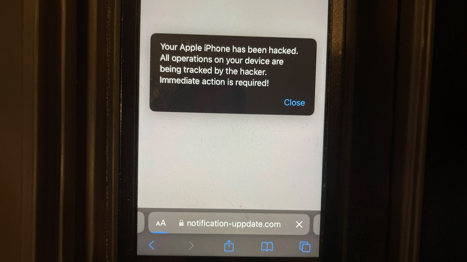 Allegedly Hacked iPhone