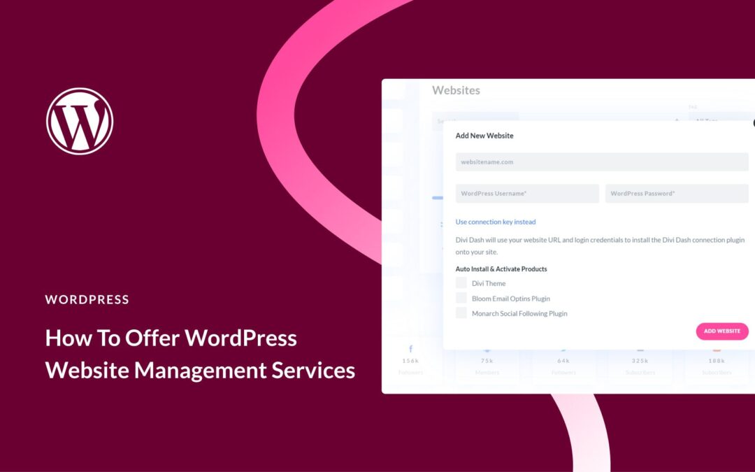 How To Offer WordPress Website Management Services