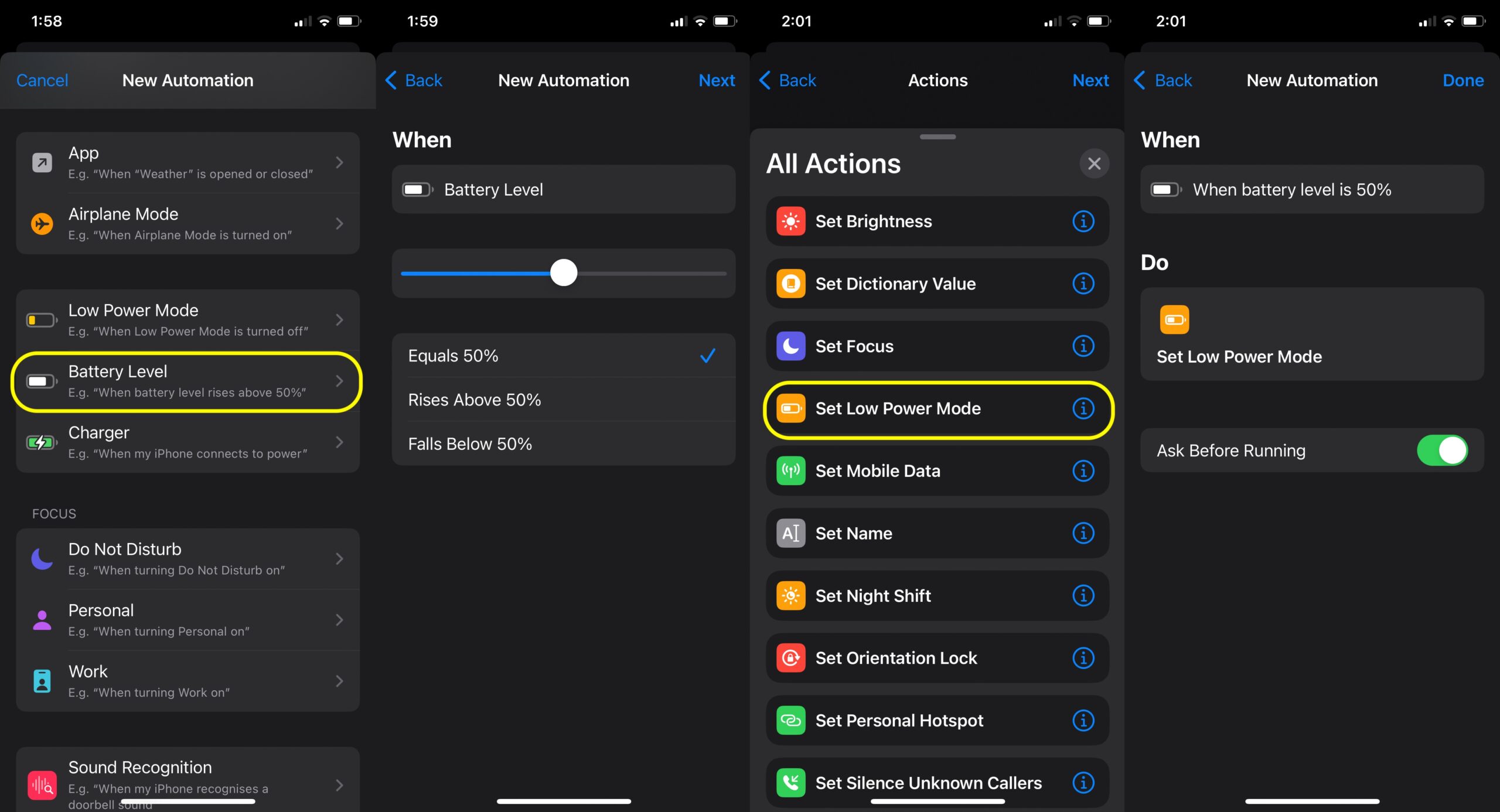 low-power automation iphone