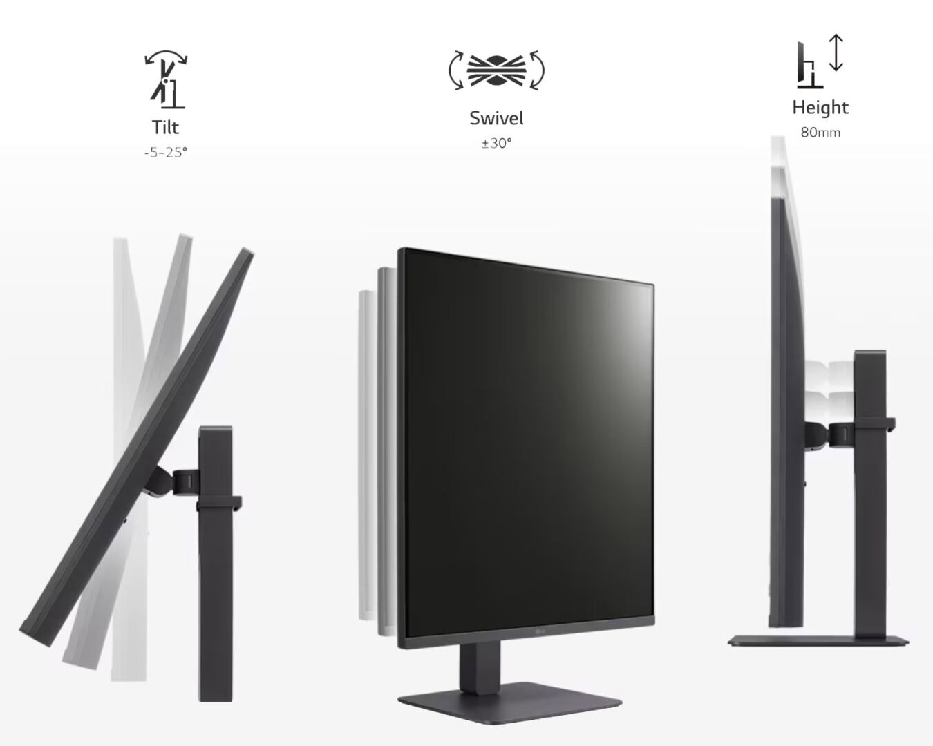 LG DualUp Monitor Adjustment Features