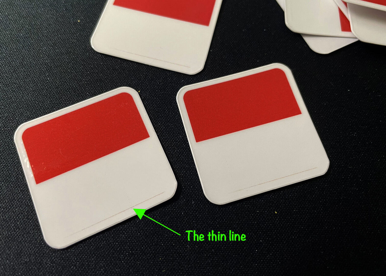 Cricut output showing a thin line on the design after printing and cutting