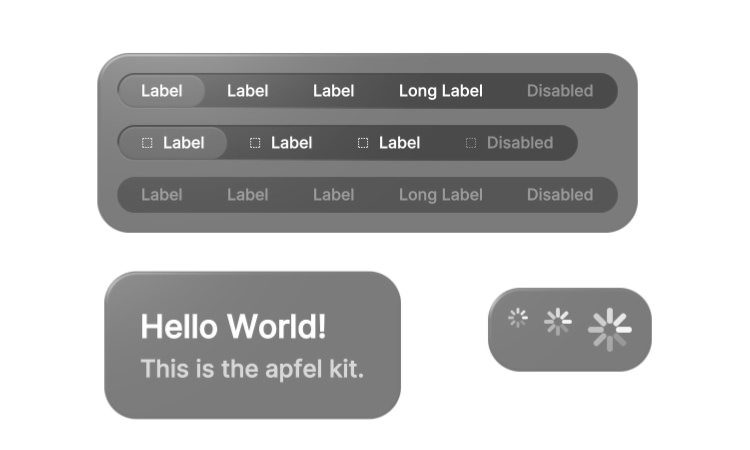 UIKit toolkit for creating 3D user interfaces