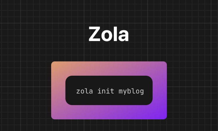 Zola static site generator written in Rust