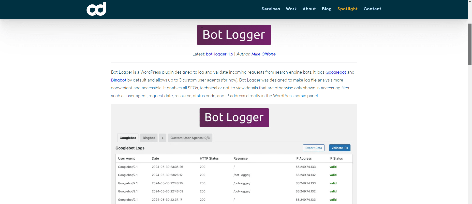 Bot Logger For WP SEO Bot Crawling Analysis