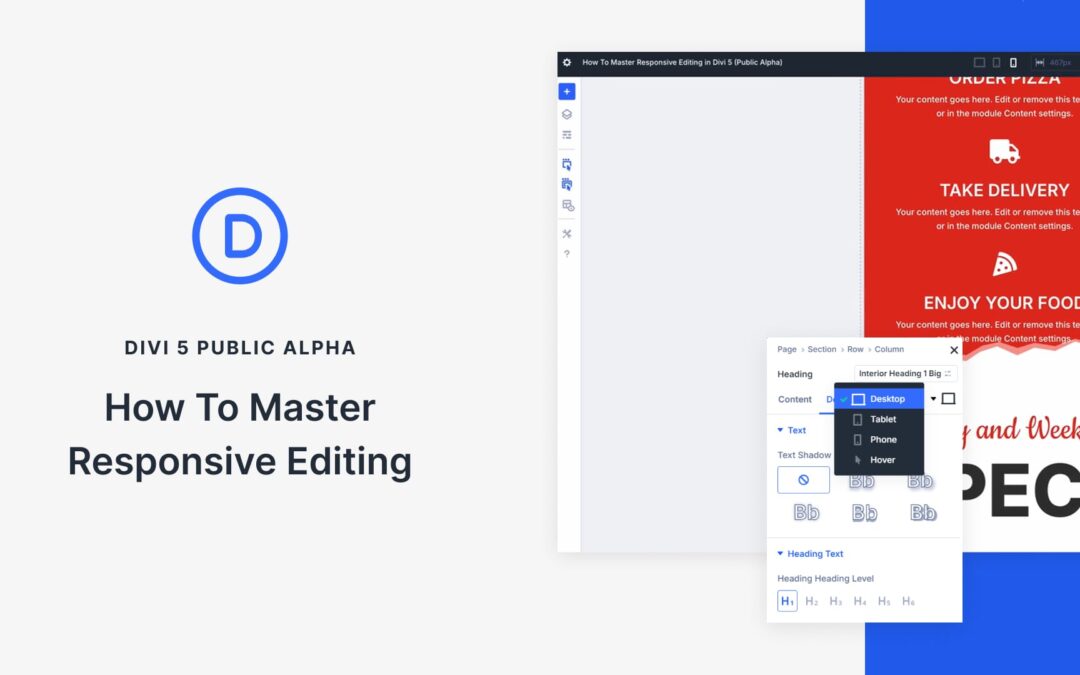 How To Master Responsive Editing In Divi 5 (Public Alpha)