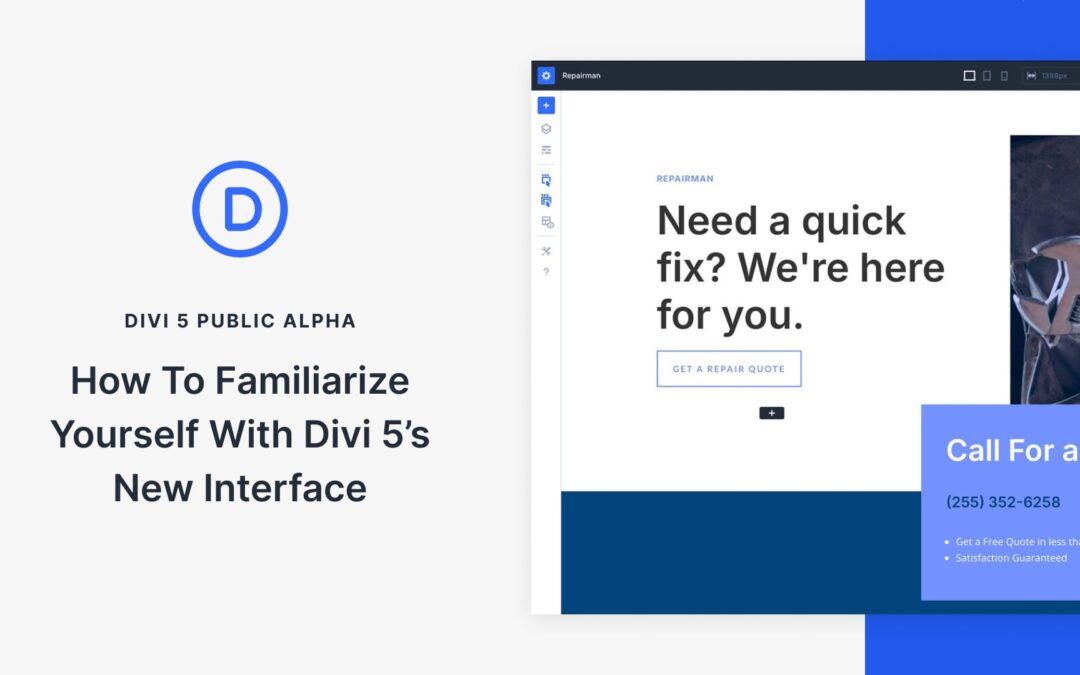 How to Familiarize Yourself With Divi 5’s New Interface