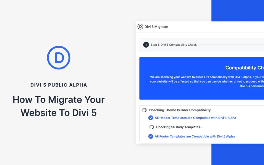 How To Migrate Your Website To Divi 5 (Public Alpha)