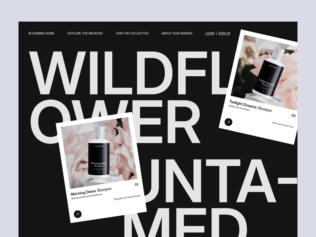 An example of Maximalist web design by Soft Boy on Dribbble