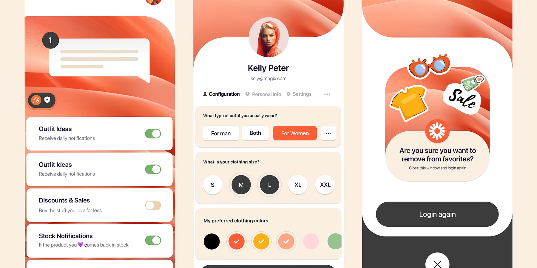 An example of Personalization in web design by Mehmet Ozsoy (from Orizon UI/UX Design Agency) on Dribbble