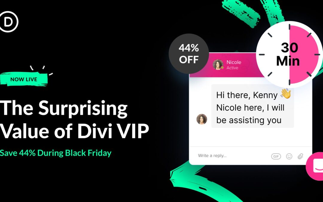 👉 The Surprising Value of Divi VIP (44% Off During Black Friday)