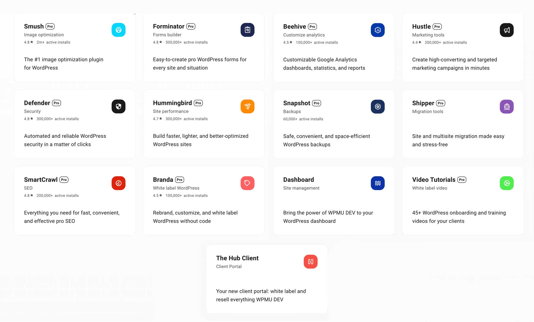 WPMU DEV plugins