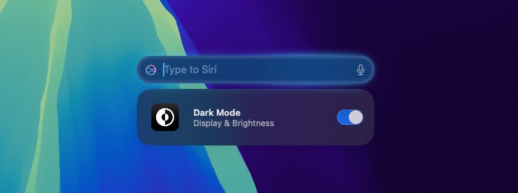 Siri switches macOS to dark mode