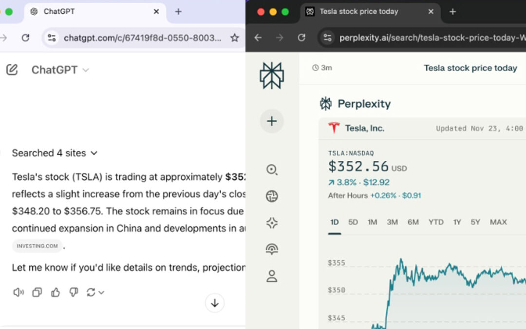 AI Seek Engine When compared: OpenAI vs. Perplexity AI