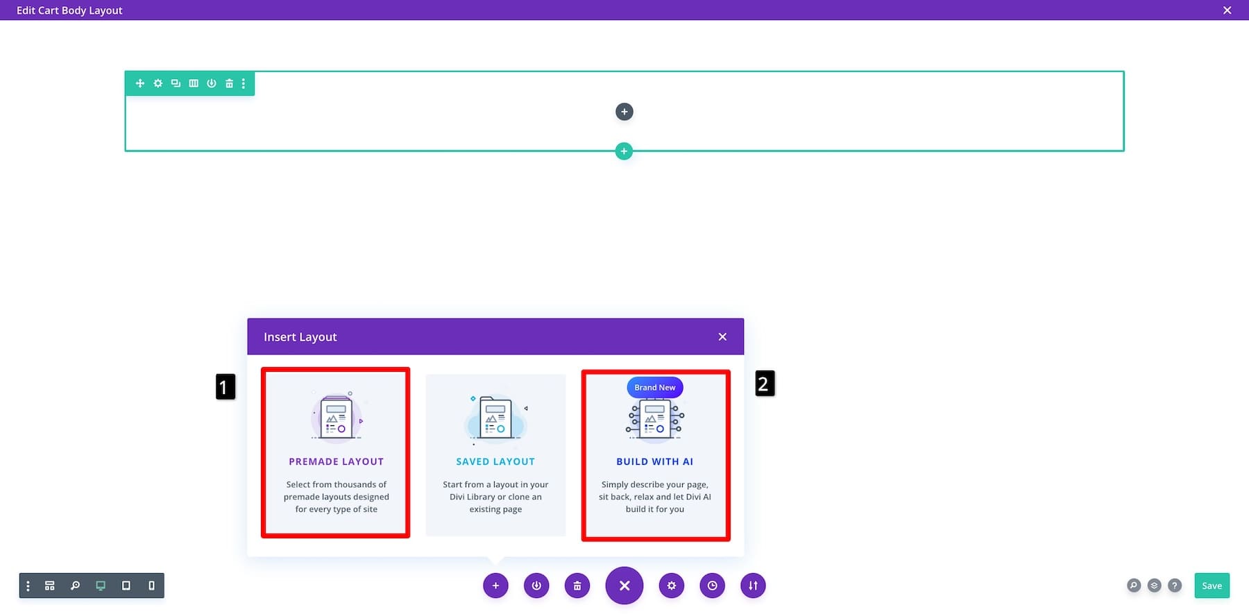 import a template or generate from scratch