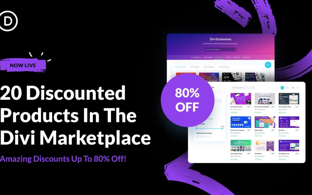 👉 20 Products In The Divi Marketplace With Amazing Discounts Right Now