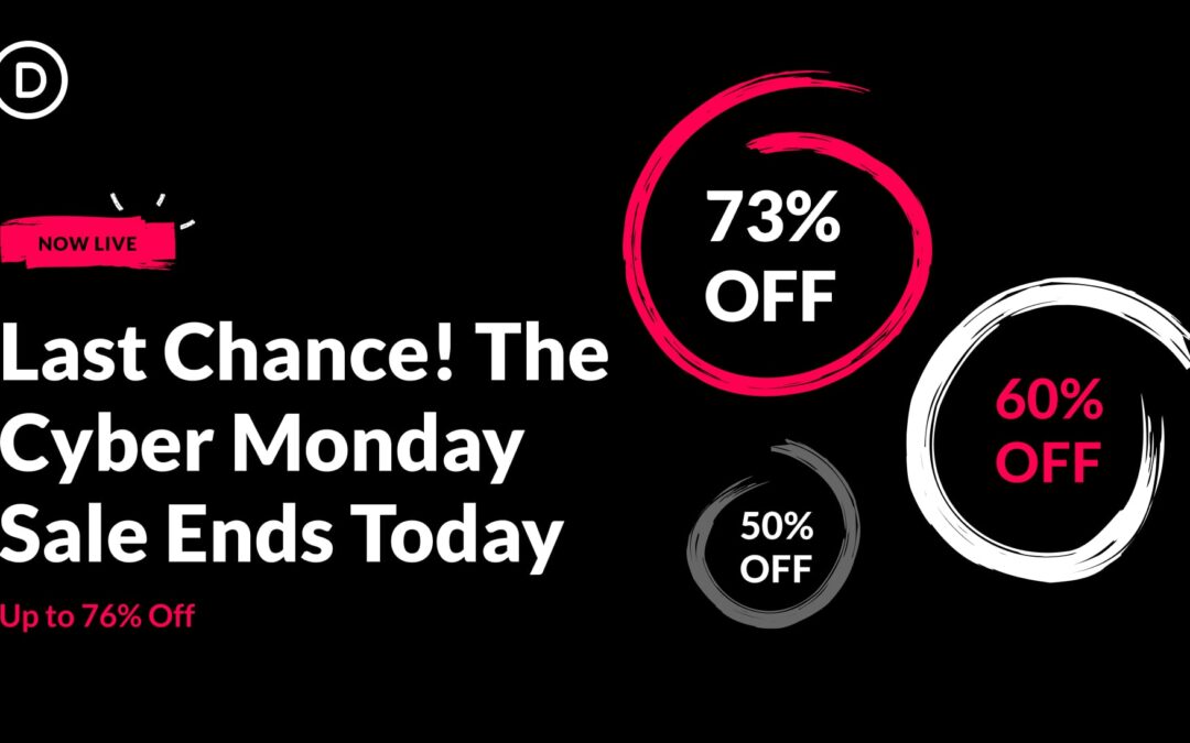 😱 Last Chance! The Divi Cyber Monday Sale Ends Today.