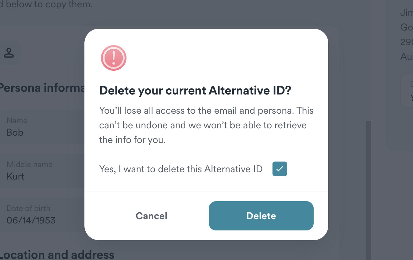 Delete Surfshark Alternative ID