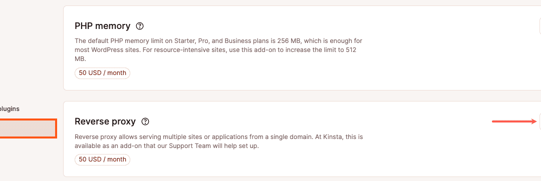 Opposite proxies may also be difficult (however no longer at Kinsta)