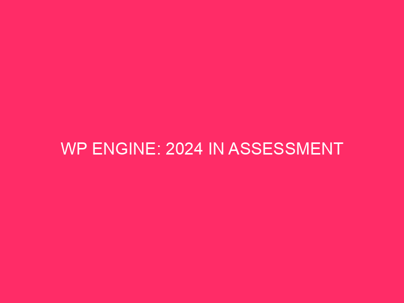 WP Engine: 2024 in Assessment