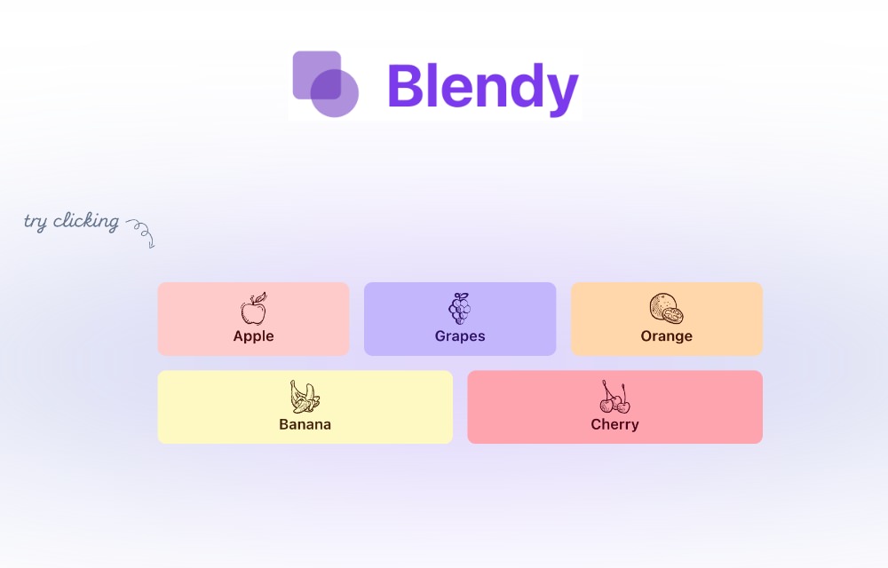 Blendy web animation tool preview