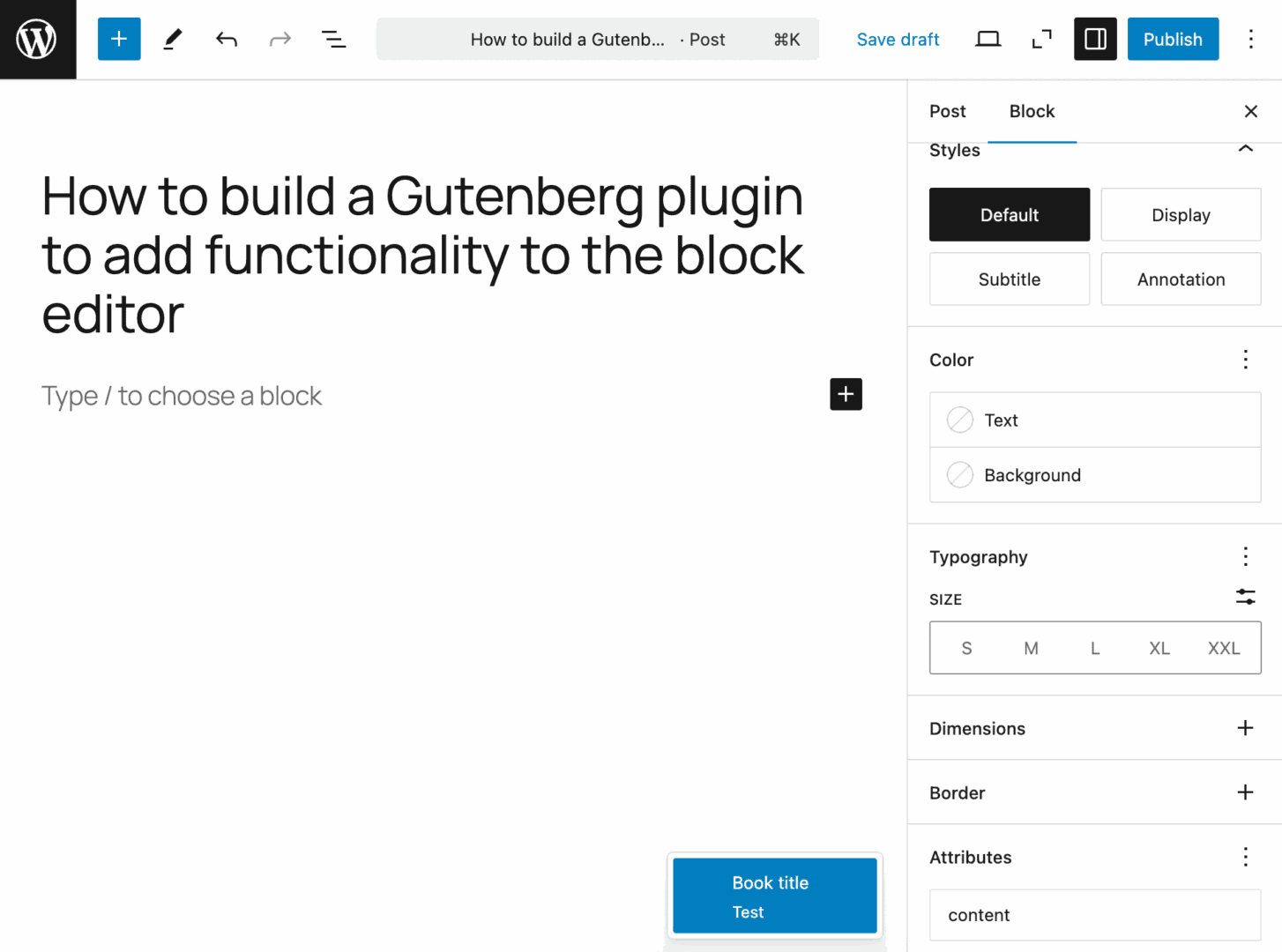 Binding meta fields to block attributes