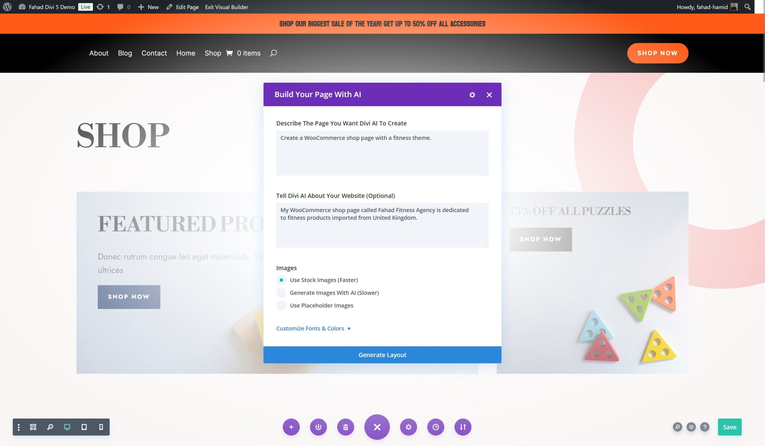 divi ai page builder