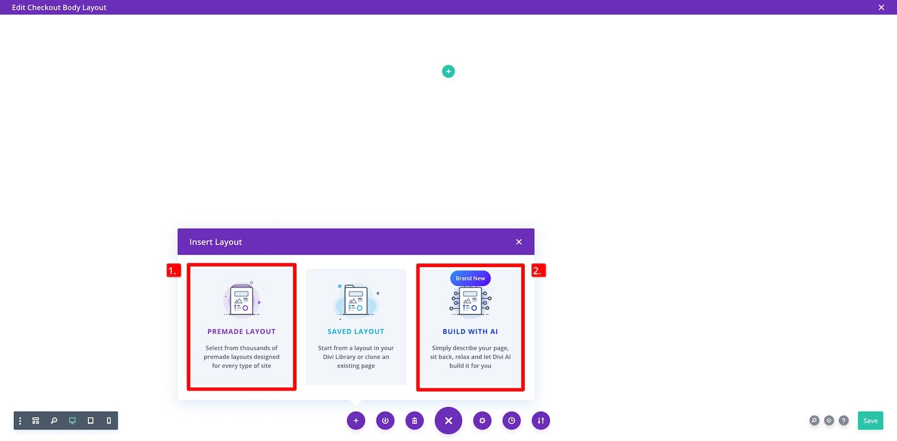 import or use ai to generate a checkout template