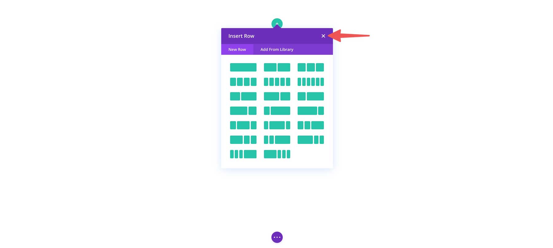 Divi Visual Builder grid system