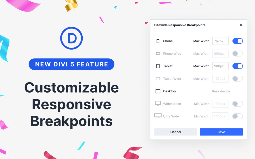 Introducing Customizable Responsive Breakpoints For Divi 5