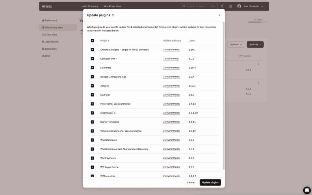 Managing your WordPress websites with shell scripts and Kinsta API